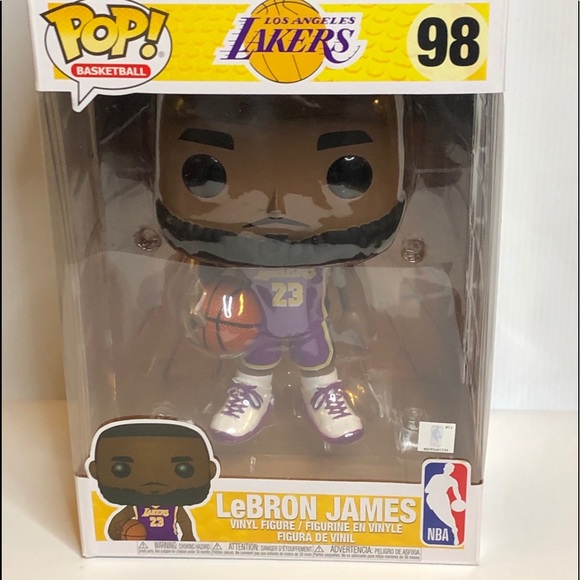 LeBron James Pop NBA Basketball #98 10” tall Action Figure Figurine - Picture 6 of 6